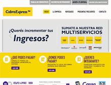 Tablet Screenshot of cobroexpress.com.ar